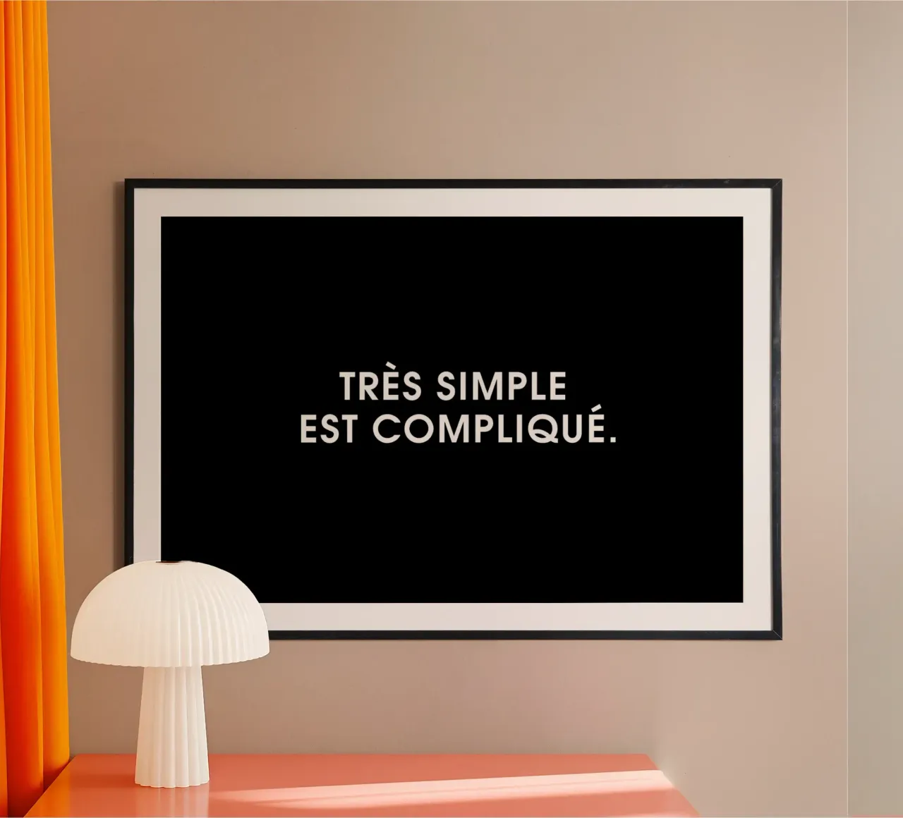 Très simple est compliqué - Black poster da Intertitres