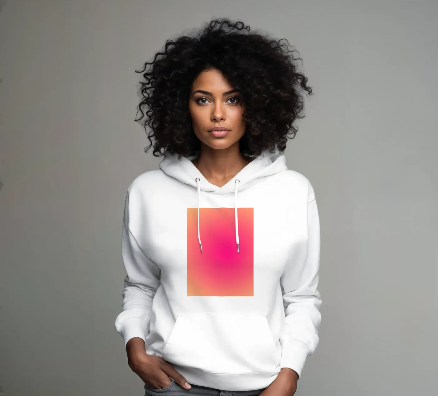 Circular gradient hoodie by MORINA FLAW