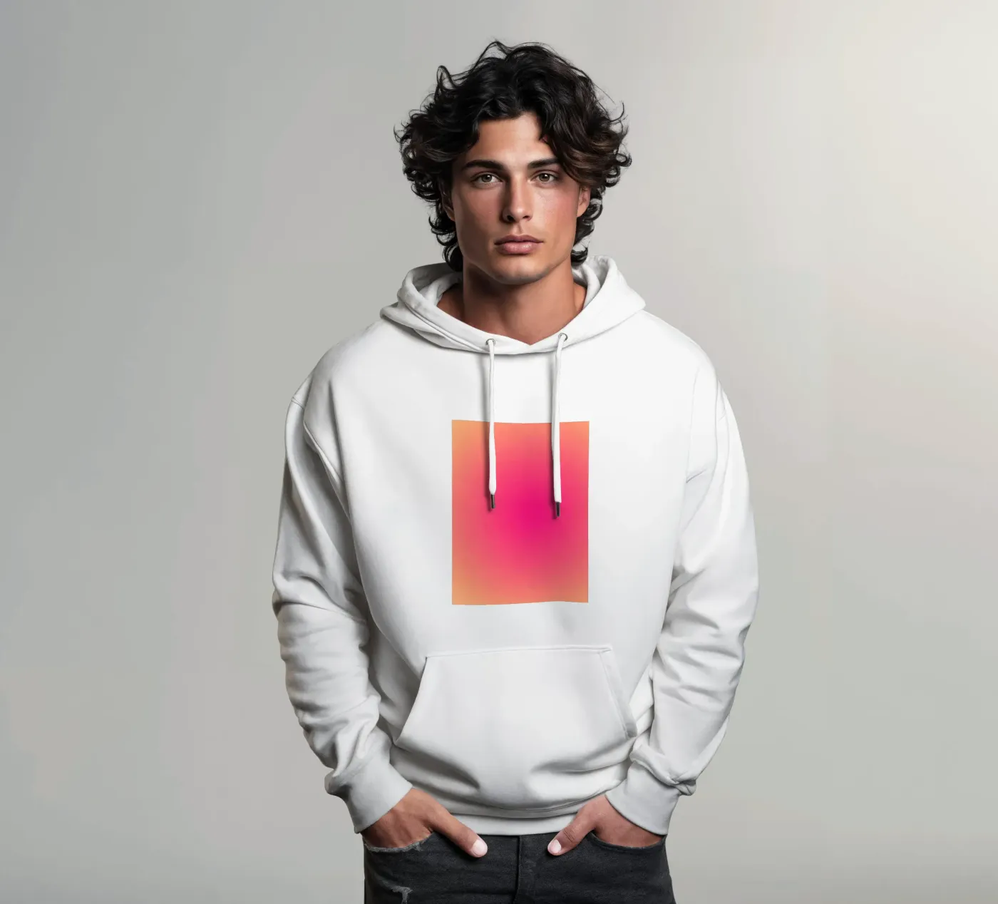 Circular gradient hoodie by MORINA FLAW