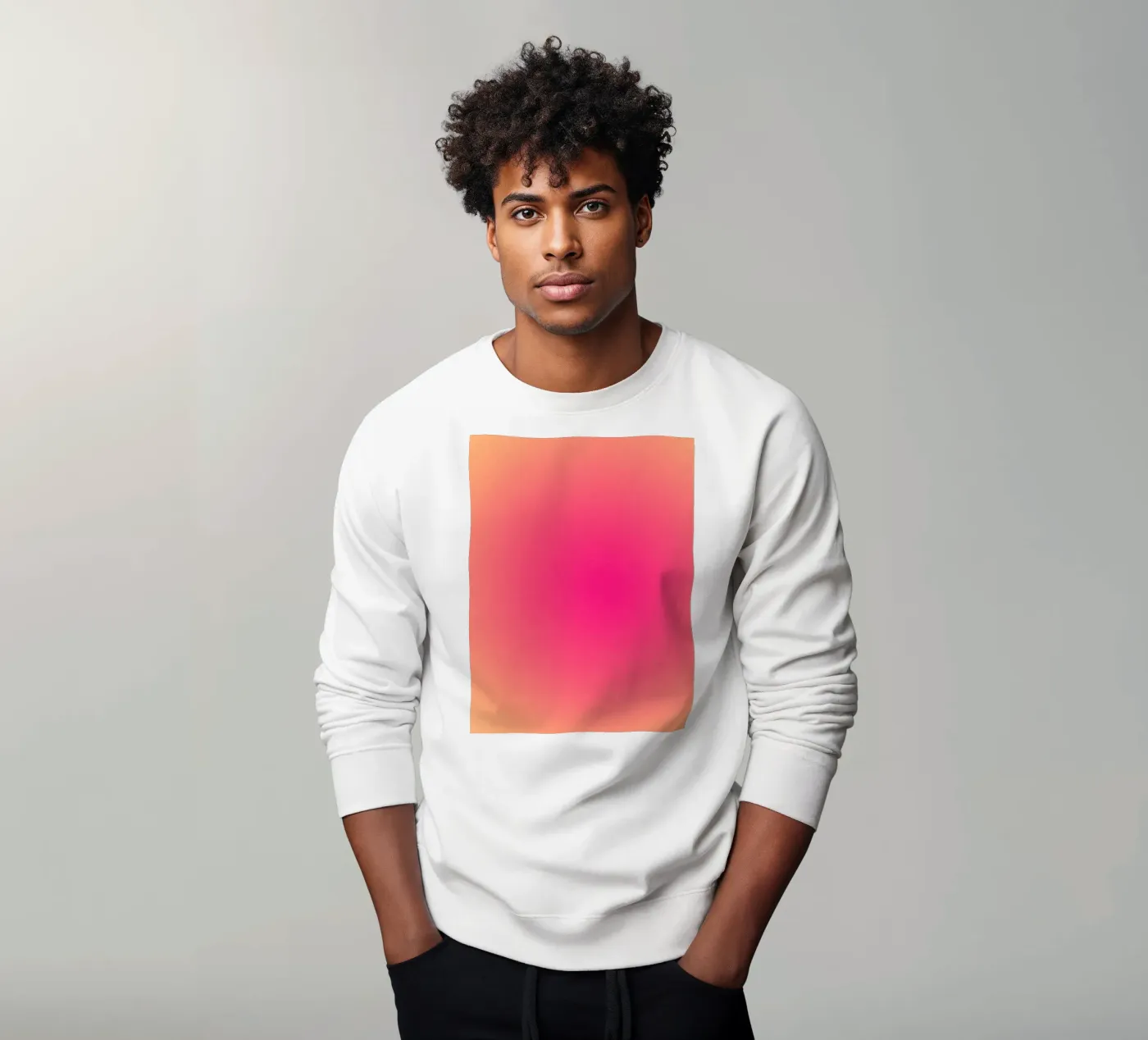 Circular gradient sweatshirt by MORINA FLAW