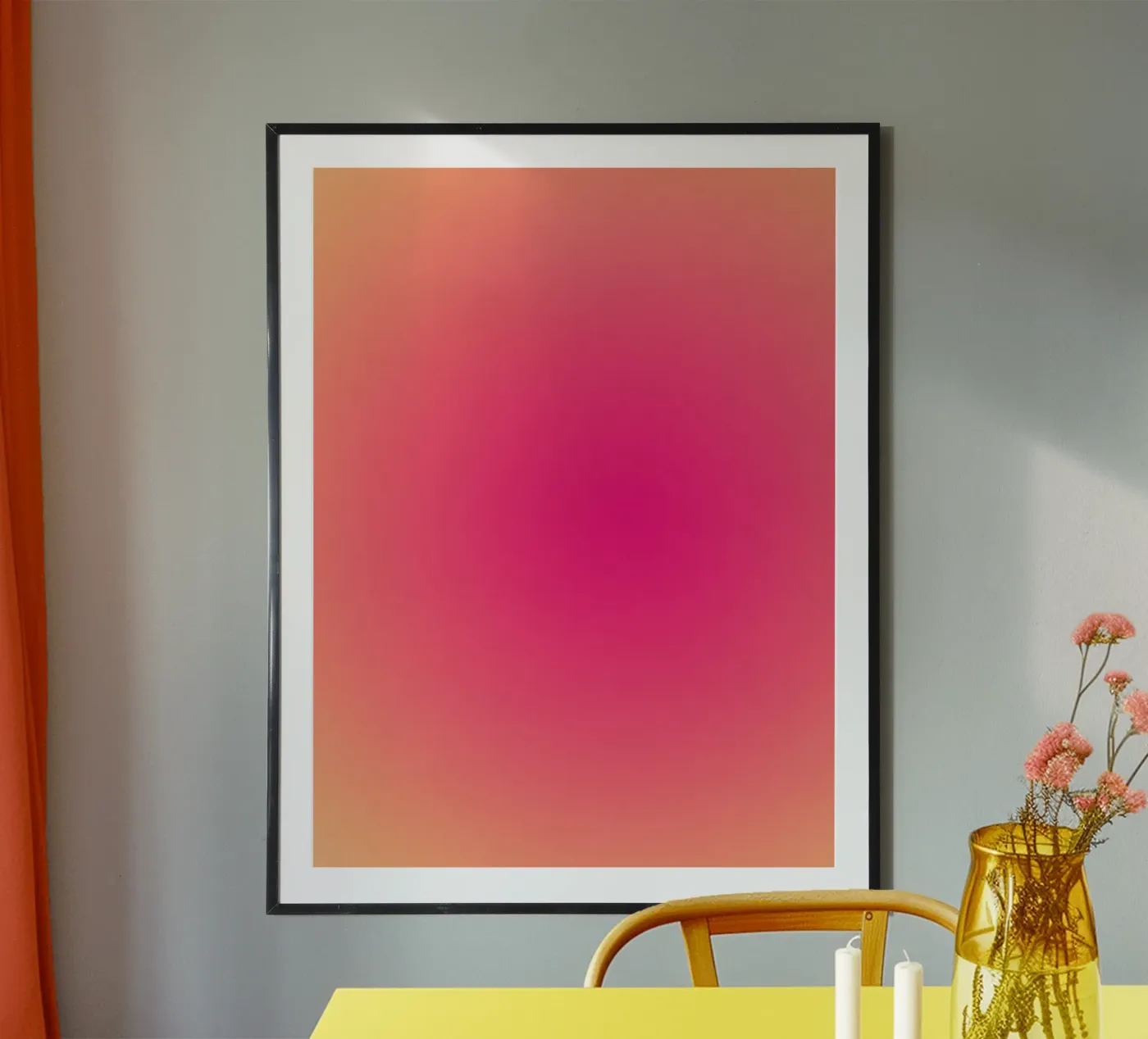 Circular gradient poster by MORINA FLAW