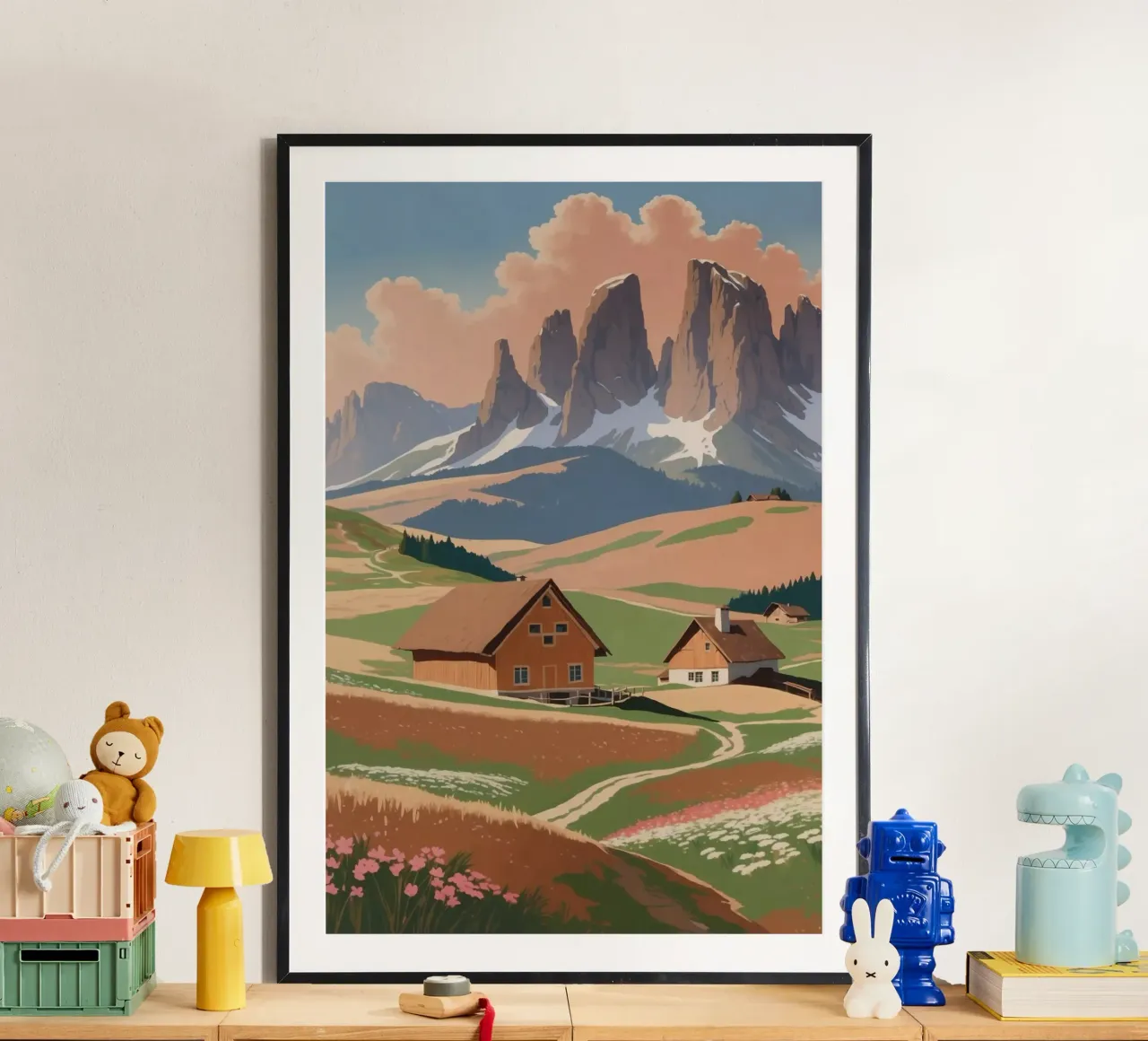 Seiser Alm im Frühlingsglanz | Werk 1 Hahnemühle von AlbertKlee