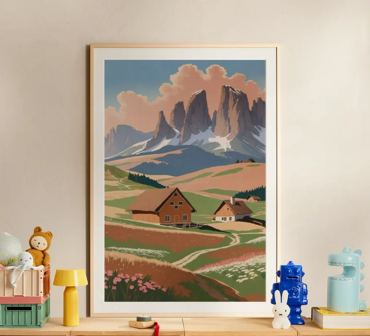 Seiser Alm im Frühlingsglanz | Werk 1 Hahnemühle von AlbertKlee