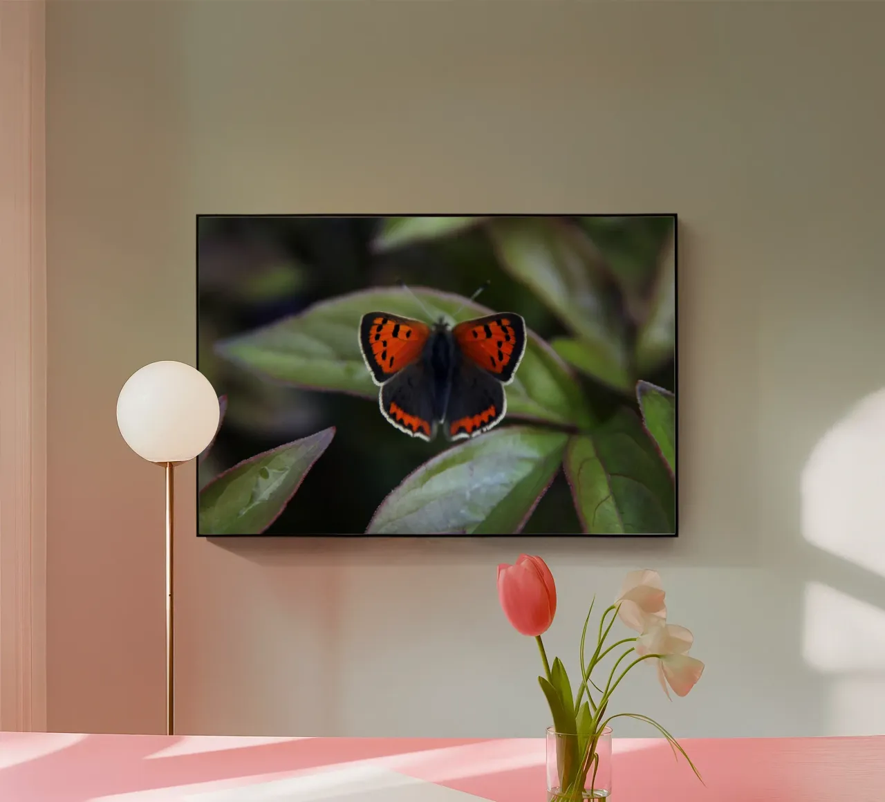 Piccola farfalla di fuoco plexiglass da eyes & tries