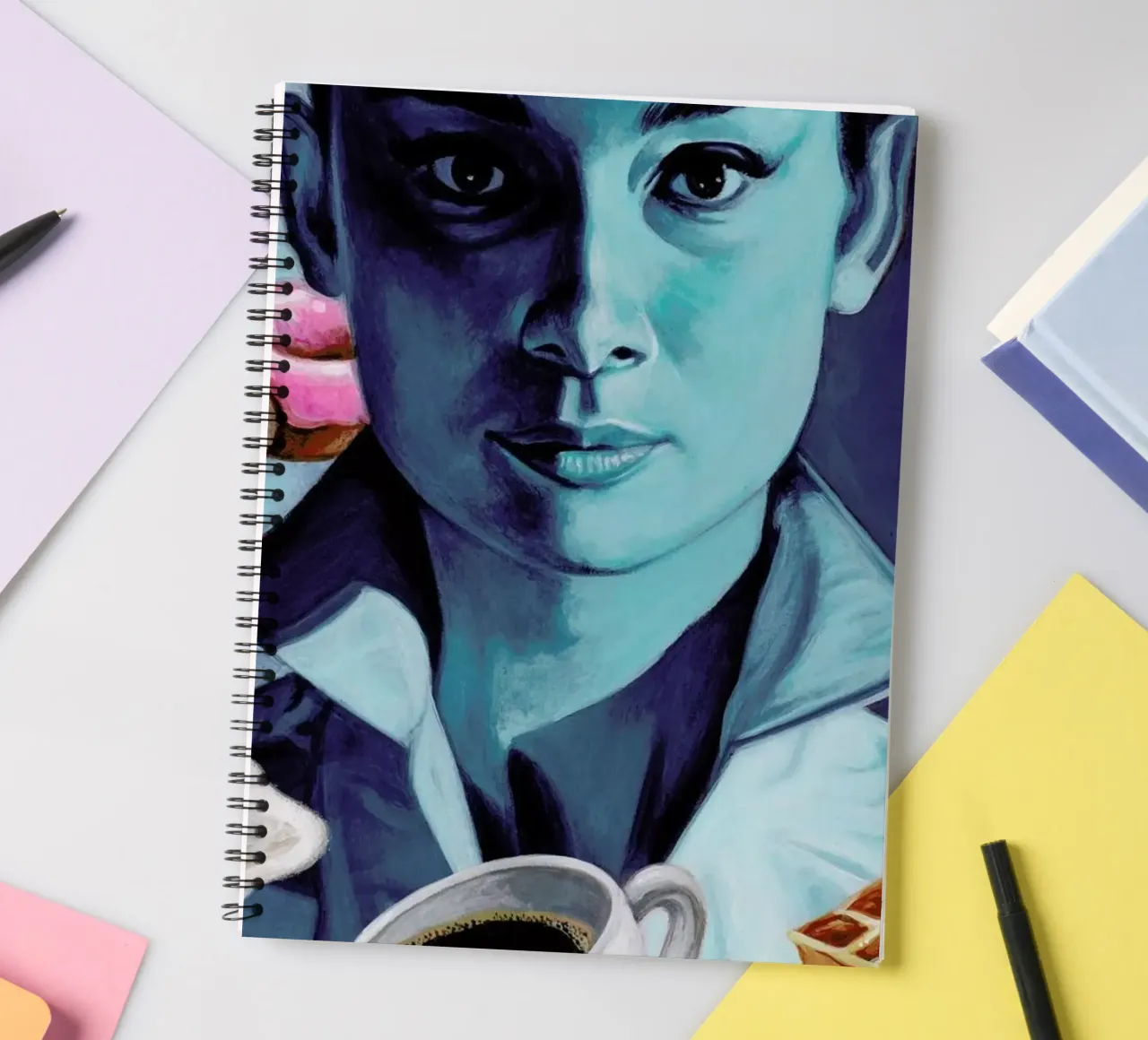 Breakfast with Tiffany spiral notebook by Jared Yamahata