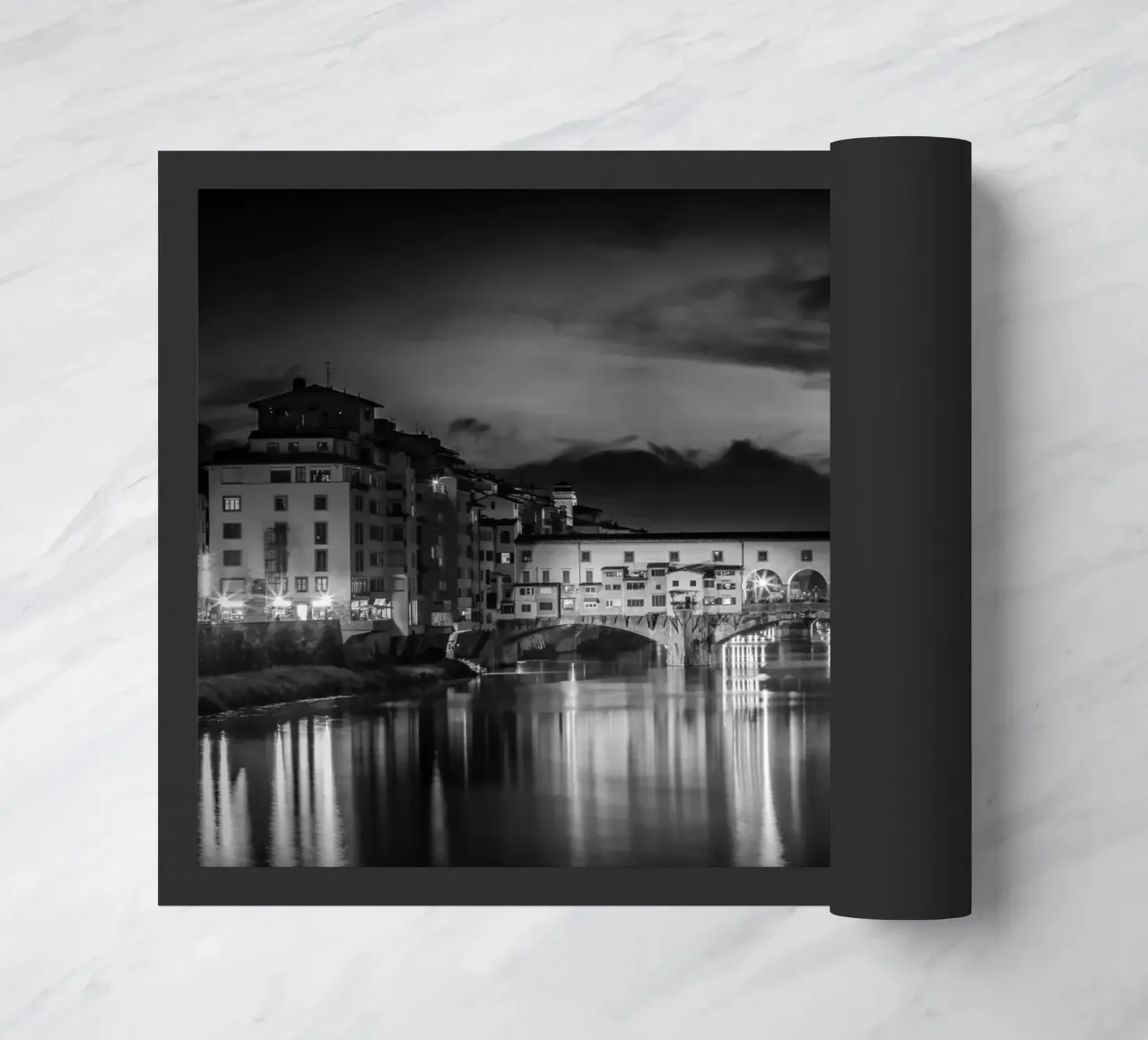 FIRENZE Ponte Vecchio al tramonto zerbino da Melanie Viola