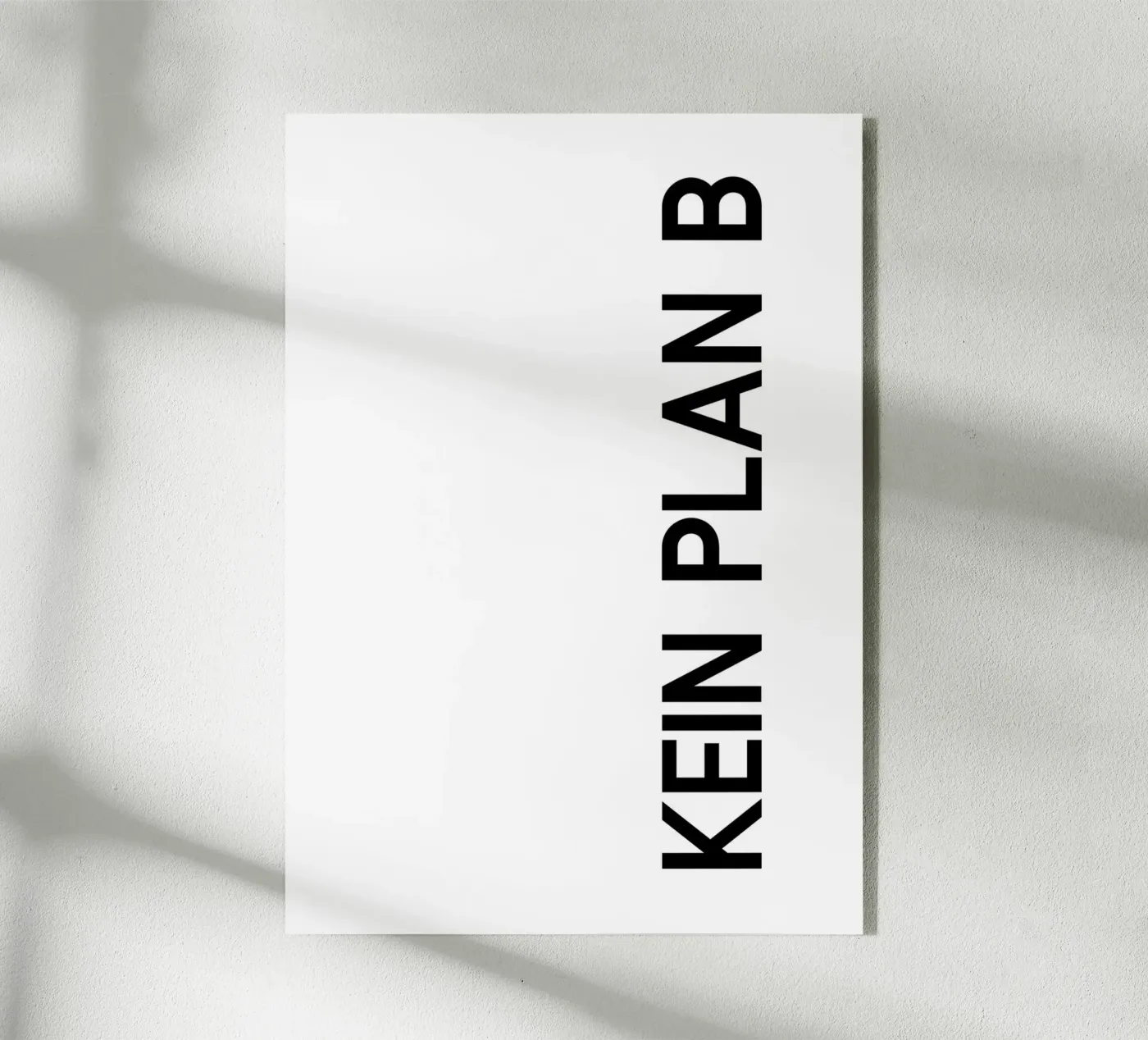 KEIN PLAN B plexiglass da STUDIO Wunderwerk