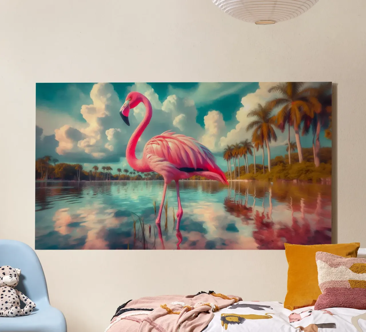 FLAMANT ROSE canvas by RUBIANT ART