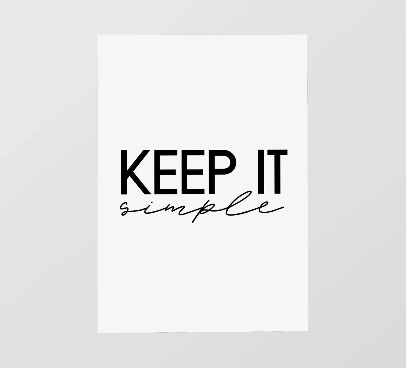 Keep it simple fotobehang van STUDIO Wunderwerk