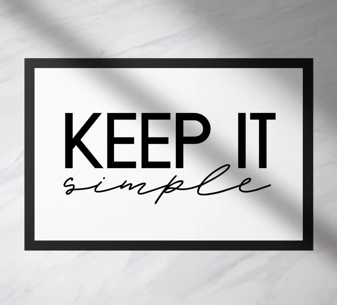 Keep it simple Fußmatte von STUDIO Wunderwerk