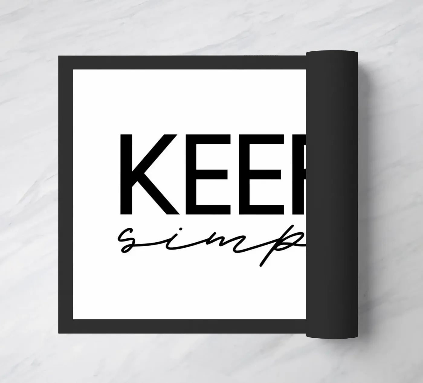 Keep it simple Fußmatte von STUDIO Wunderwerk