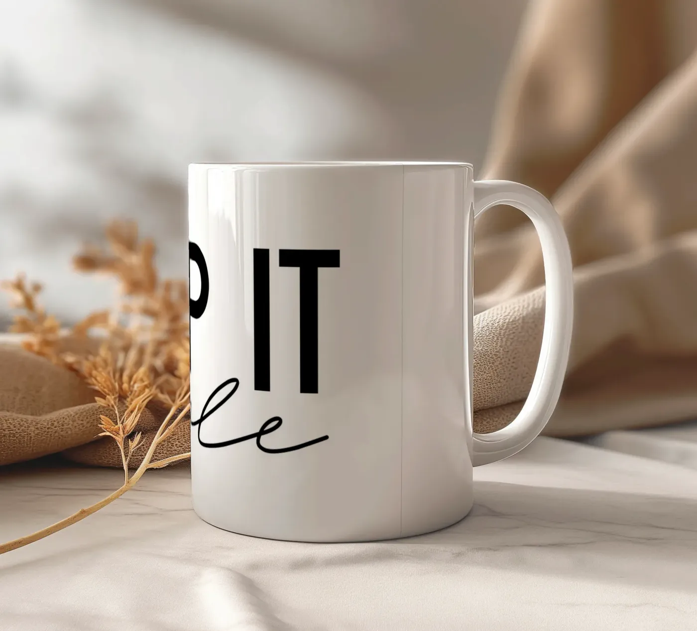 Keep it simple ceramic mug by STUDIO Wunderwerk