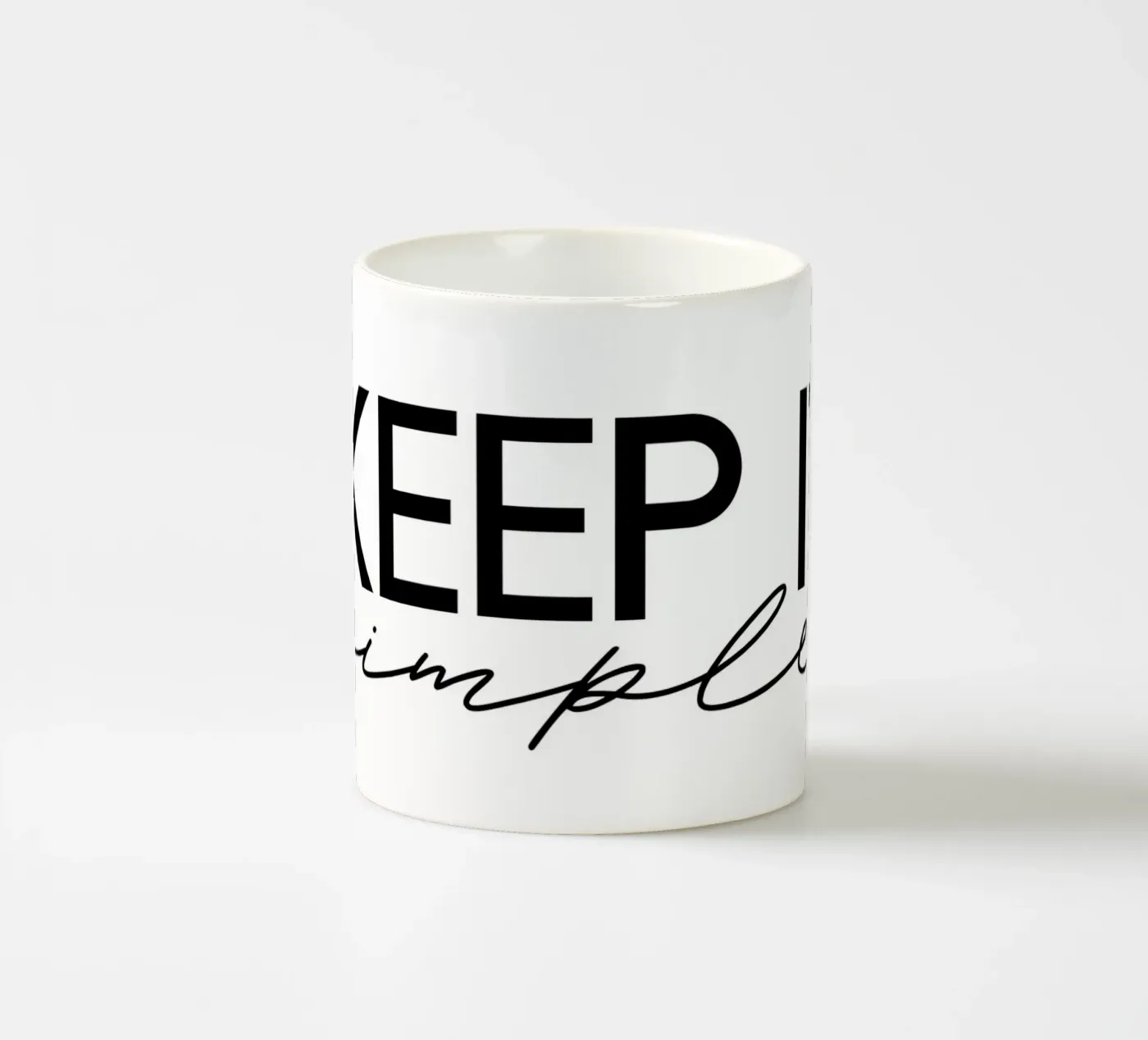 Keep it simple ceramic mug by STUDIO Wunderwerk
