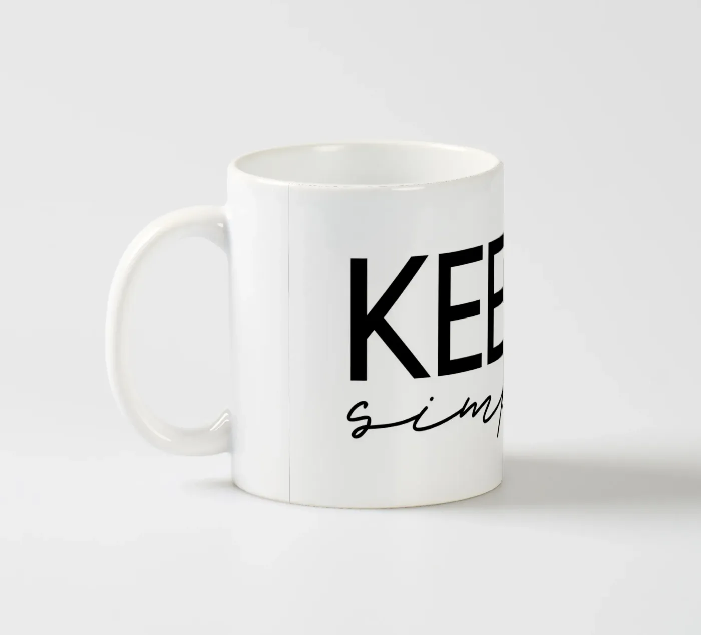 Keep it simple ceramic mug by STUDIO Wunderwerk