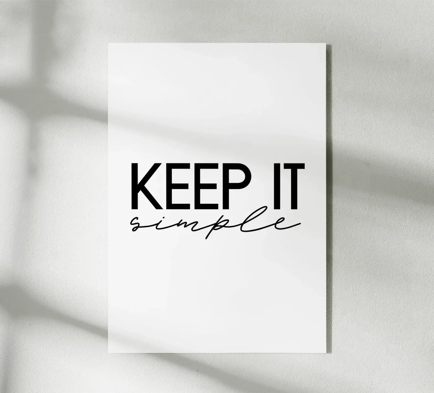 Keep it simple acryl van STUDIO Wunderwerk