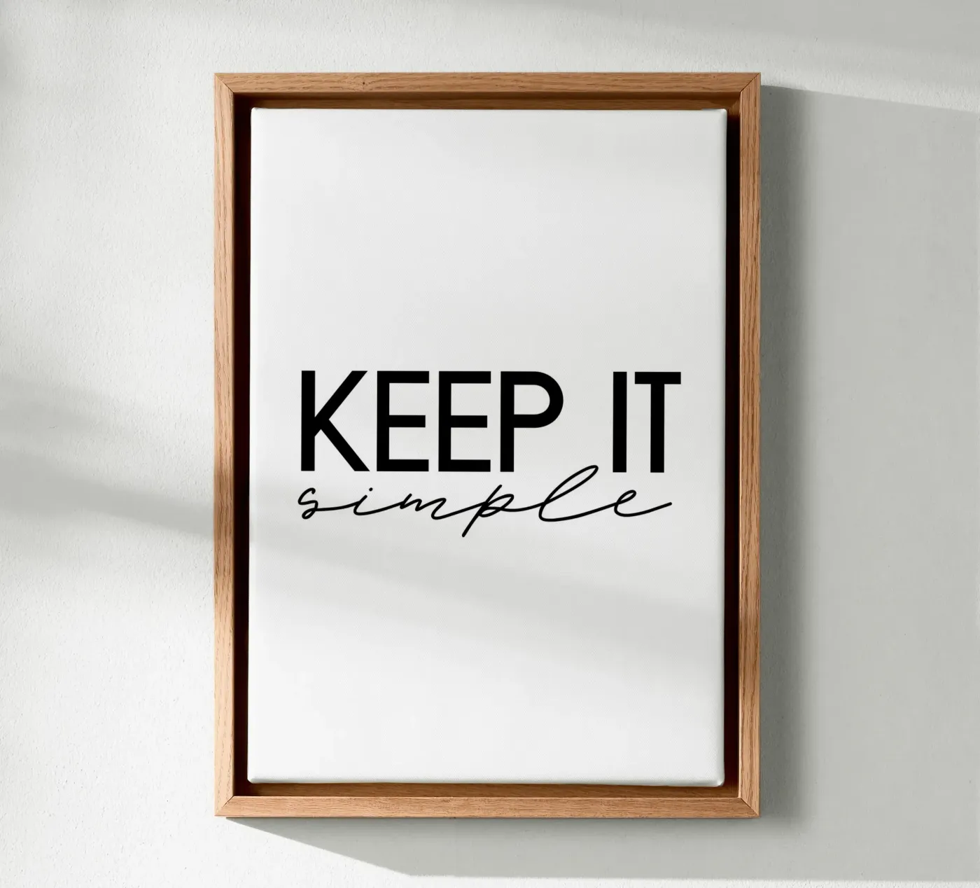 Keep it simple canvas by STUDIO Wunderwerk