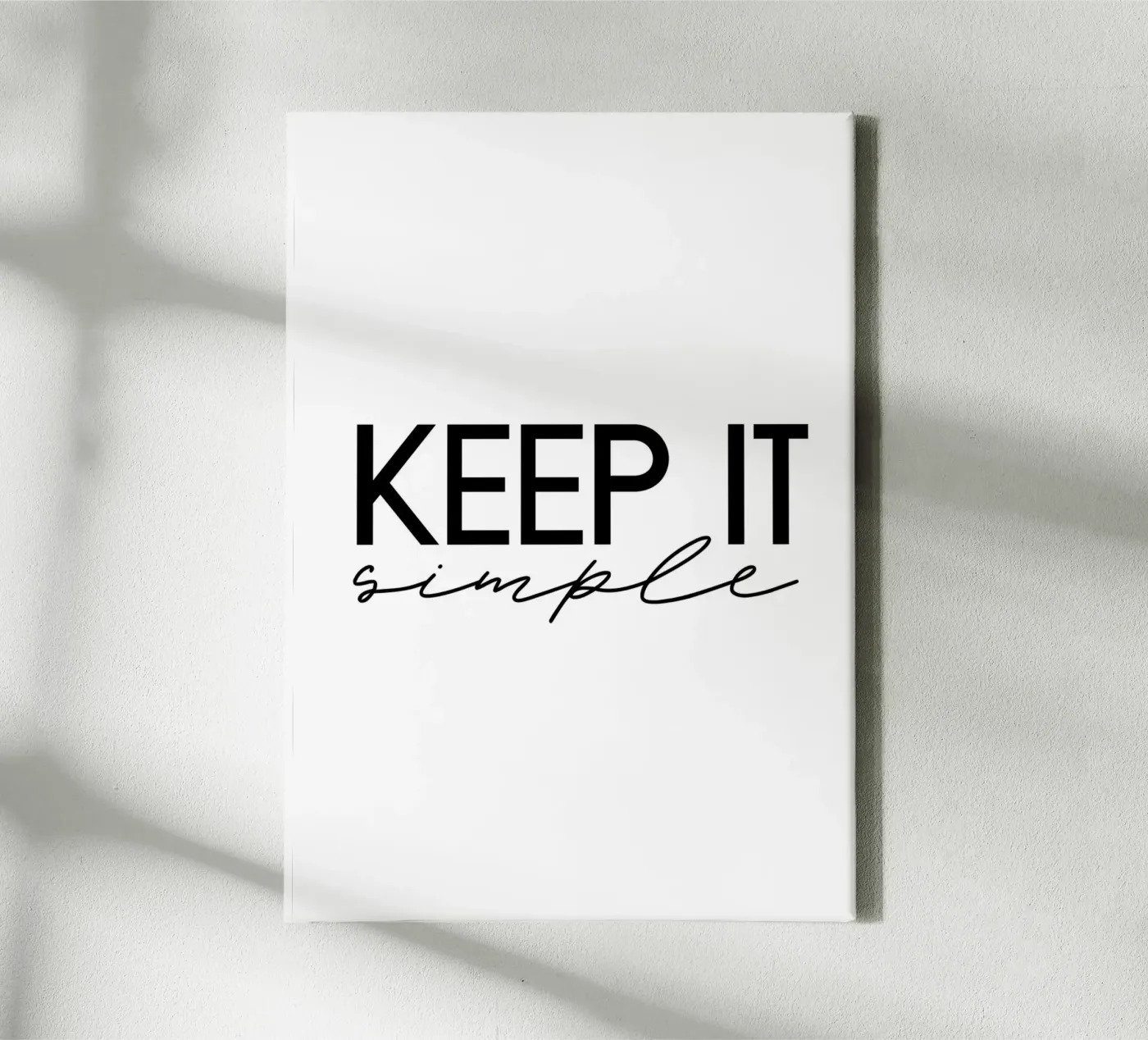 Keep it simple canvas by STUDIO Wunderwerk