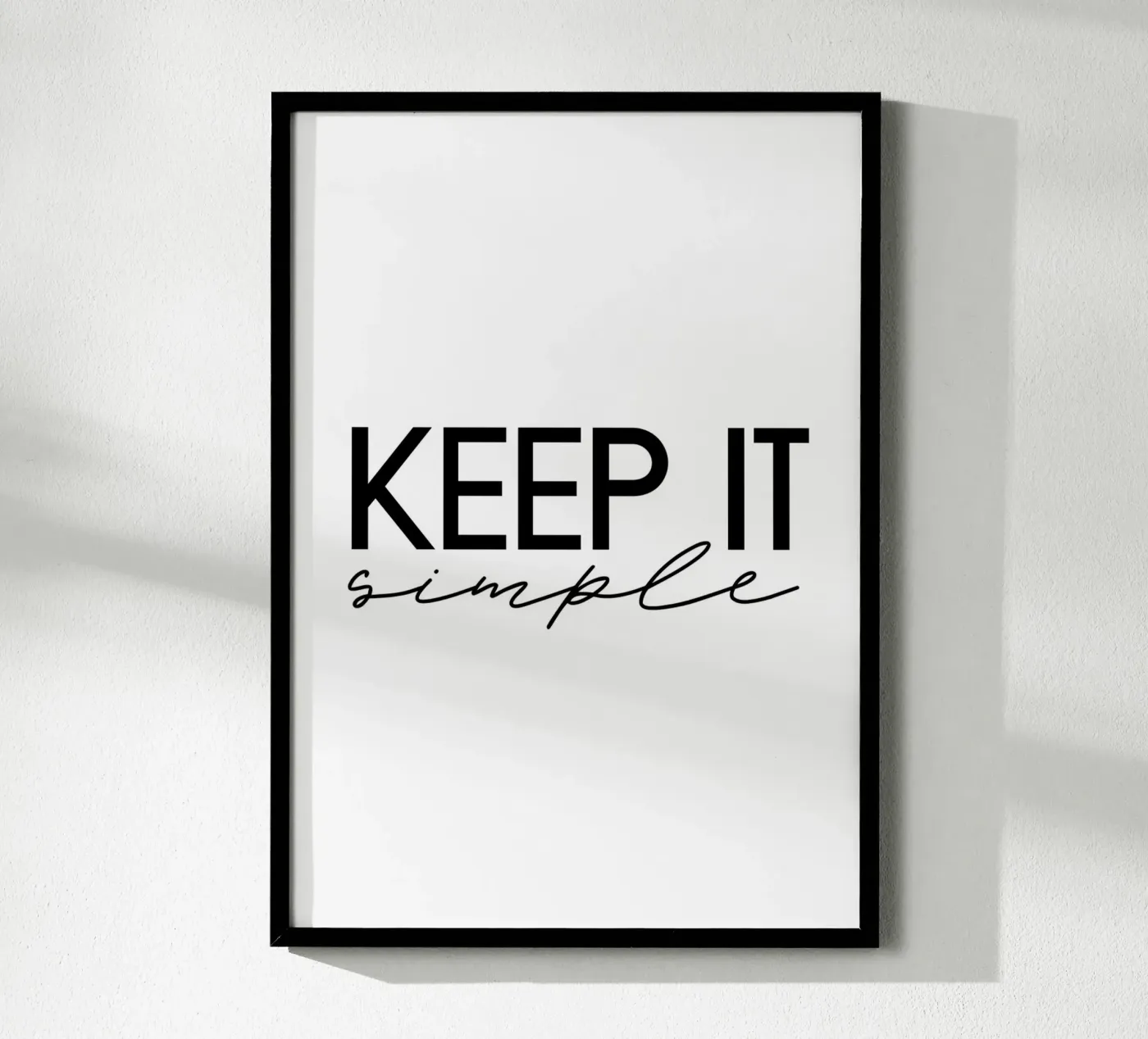 Keep it simple Poster von STUDIO Wunderwerk
