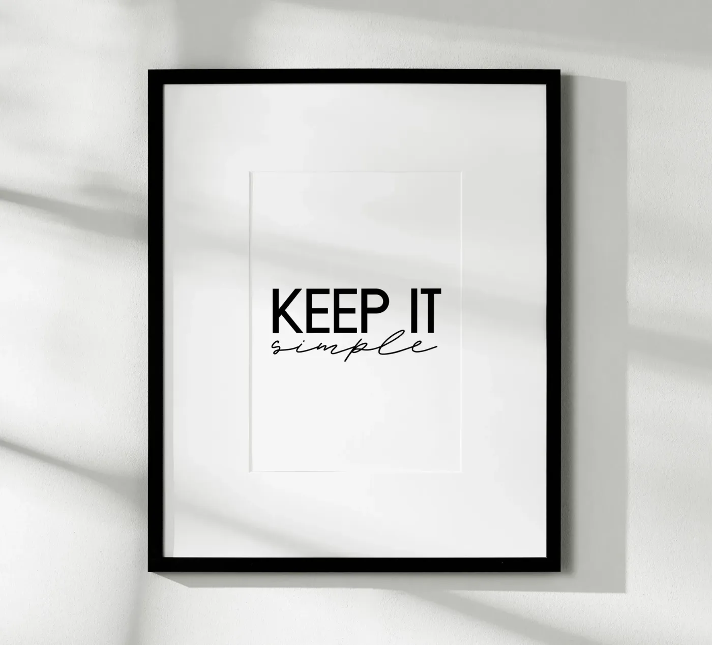 Keep it simple Poster von STUDIO Wunderwerk