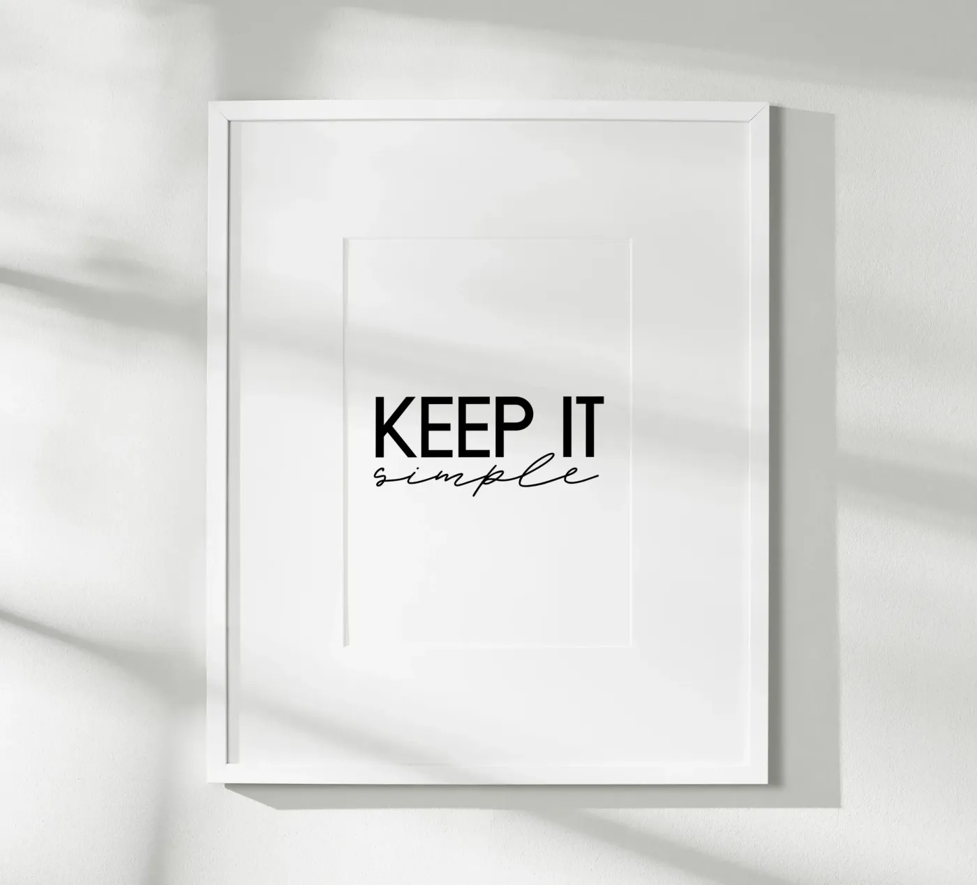 Keep it simple Poster von STUDIO Wunderwerk