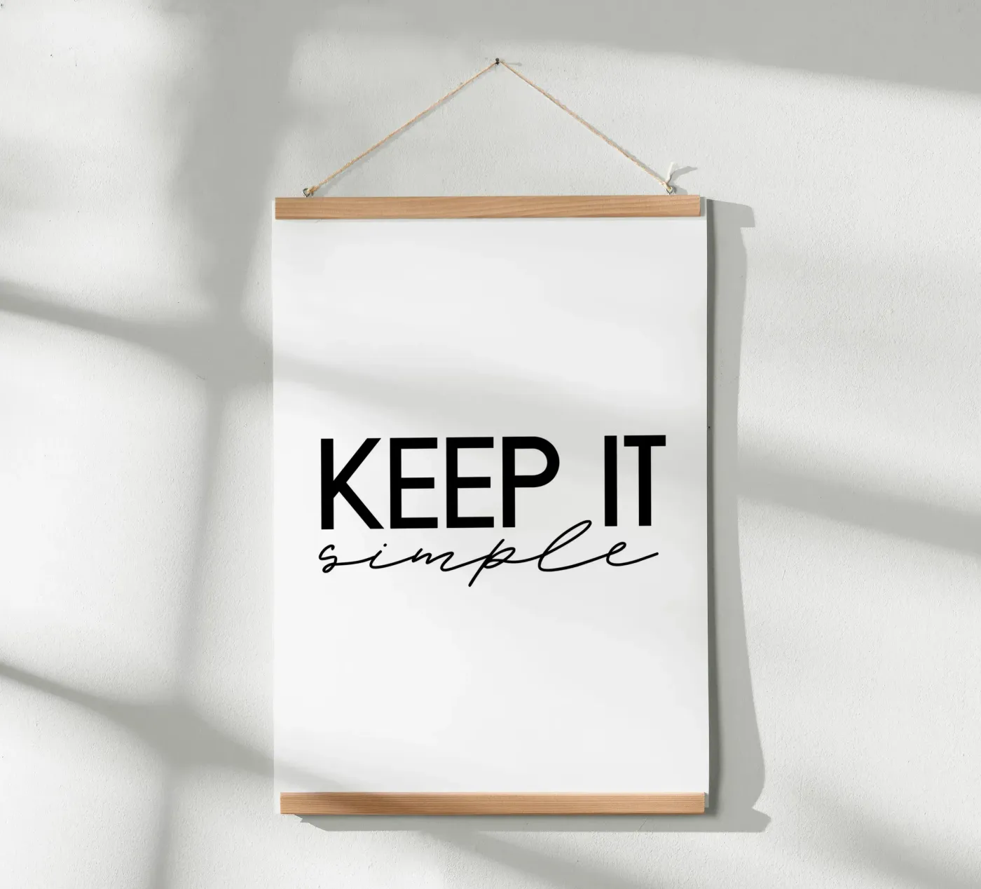Keep it simple Poster von STUDIO Wunderwerk