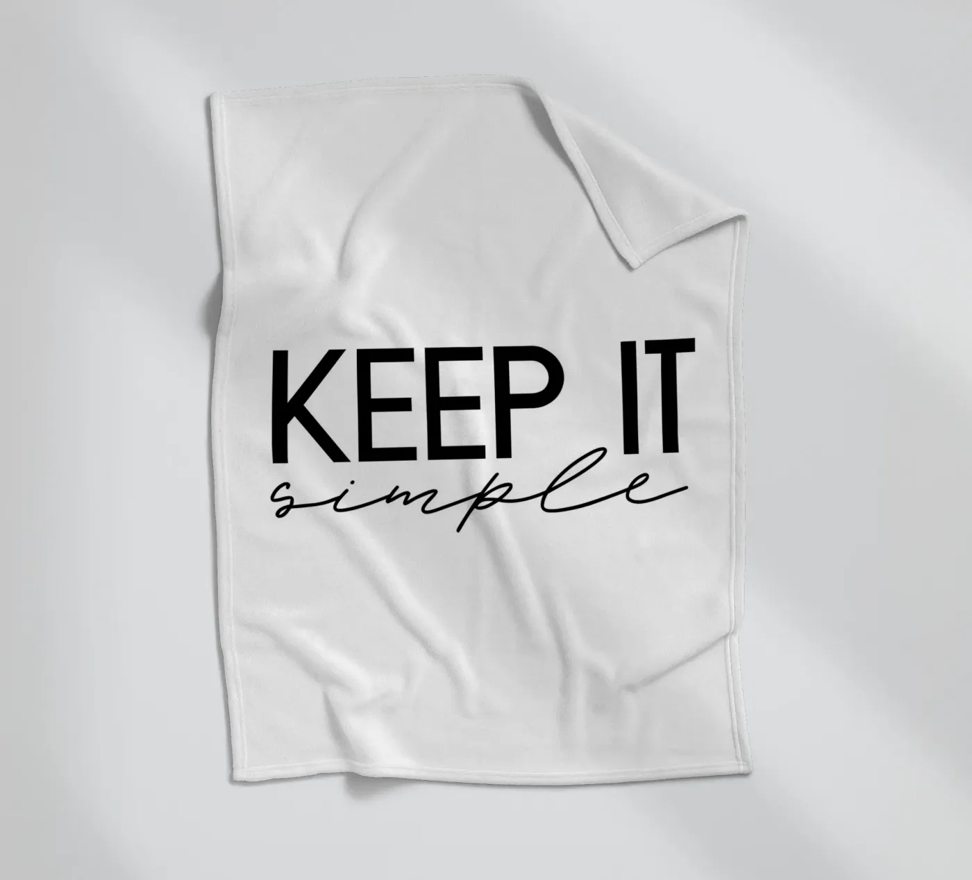Keep it simple Fleecedecke von STUDIO Wunderwerk