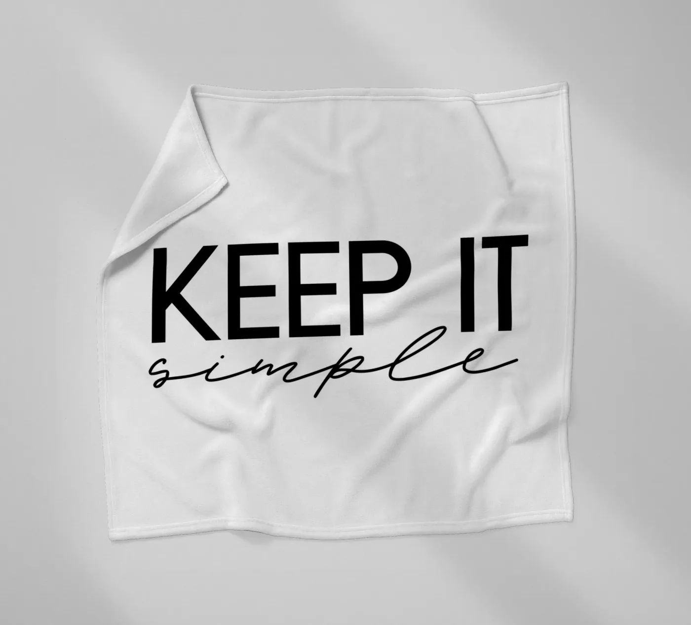 Keep it simple Fleecedecke von STUDIO Wunderwerk