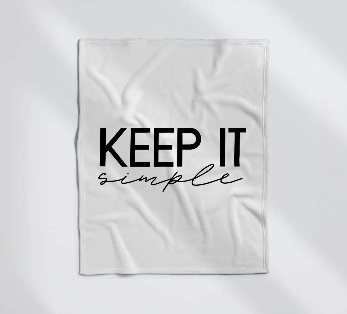 Keep it simple Fleecedecke von STUDIO Wunderwerk