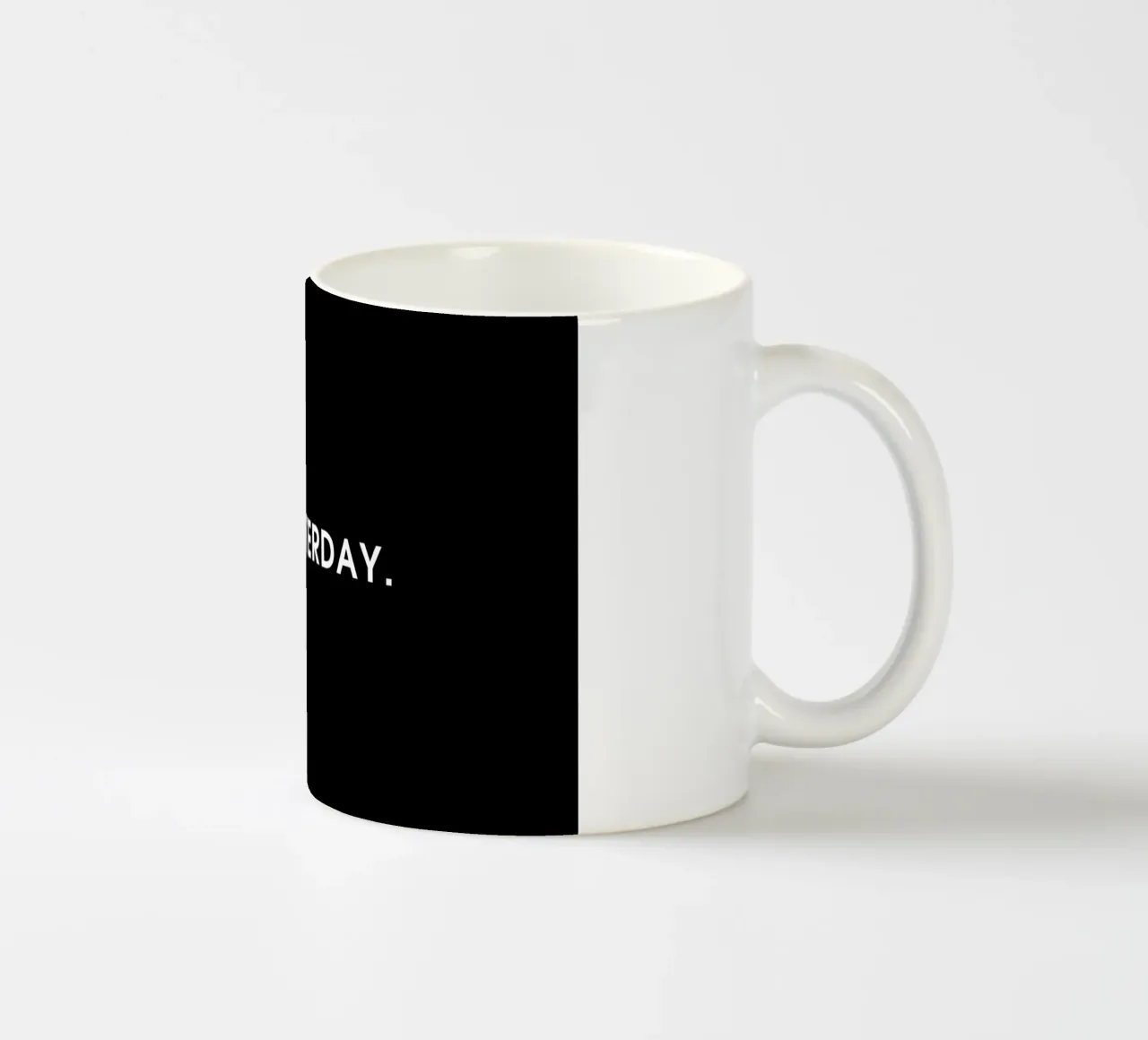 So yesterday - Black tazza in ceramica da Intertitres