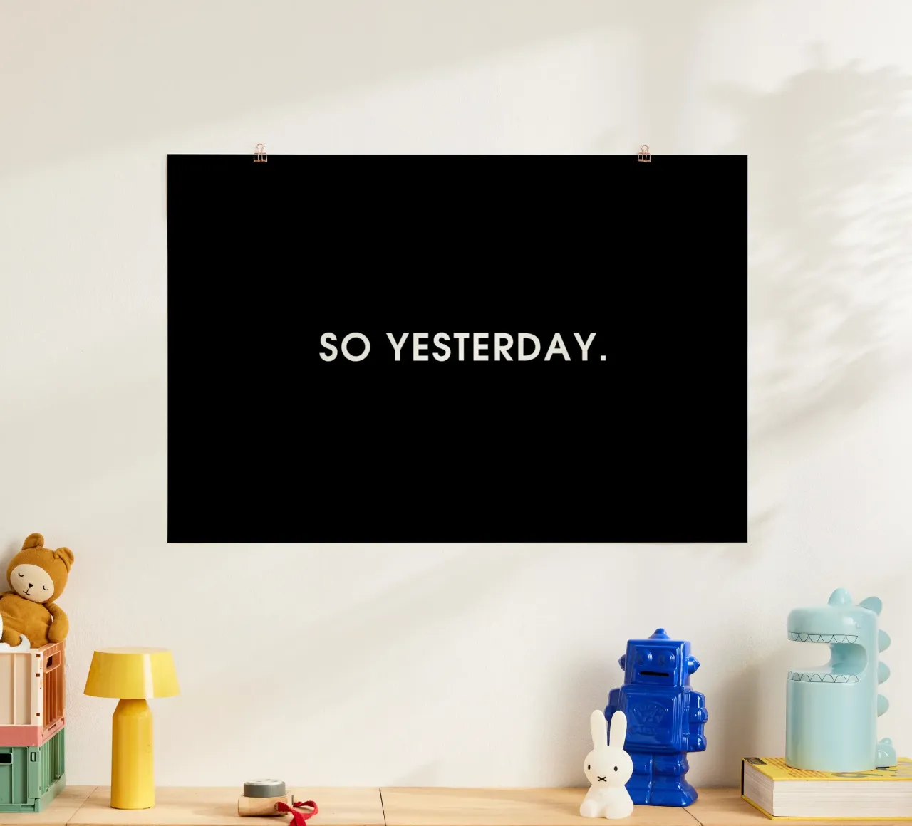 So yesterday - Black poster da Intertitres