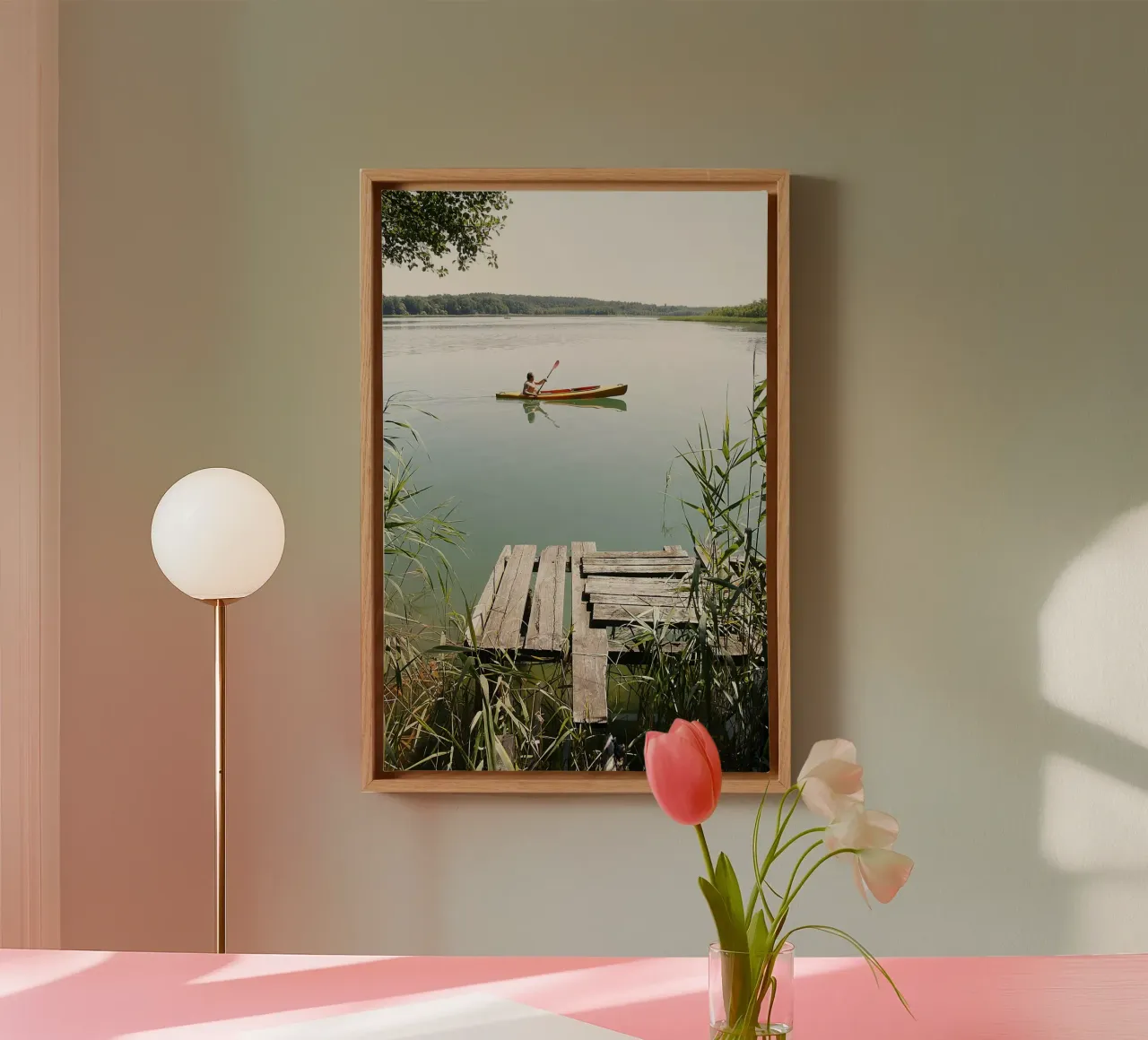 Ruderboot canvas met Baklijst van eyes & tries