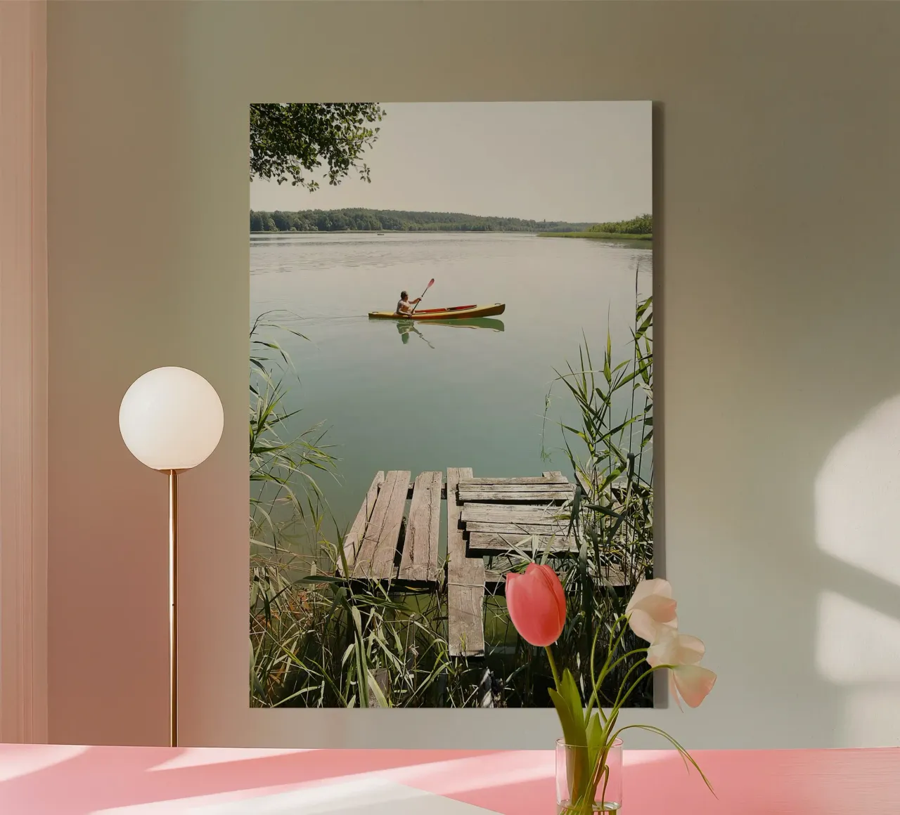 Ruderboot canvas met Baklijst van eyes & tries