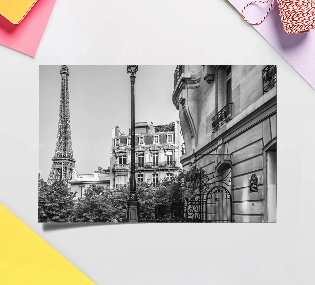 Pariser Charme | Monochrom foglio adesivo da Melanie Viola