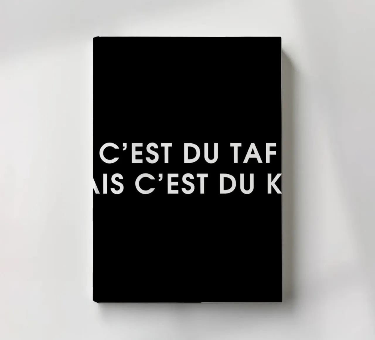 C'est du taf mais c'est du kiff - Black carnet de notes de Intertitres
