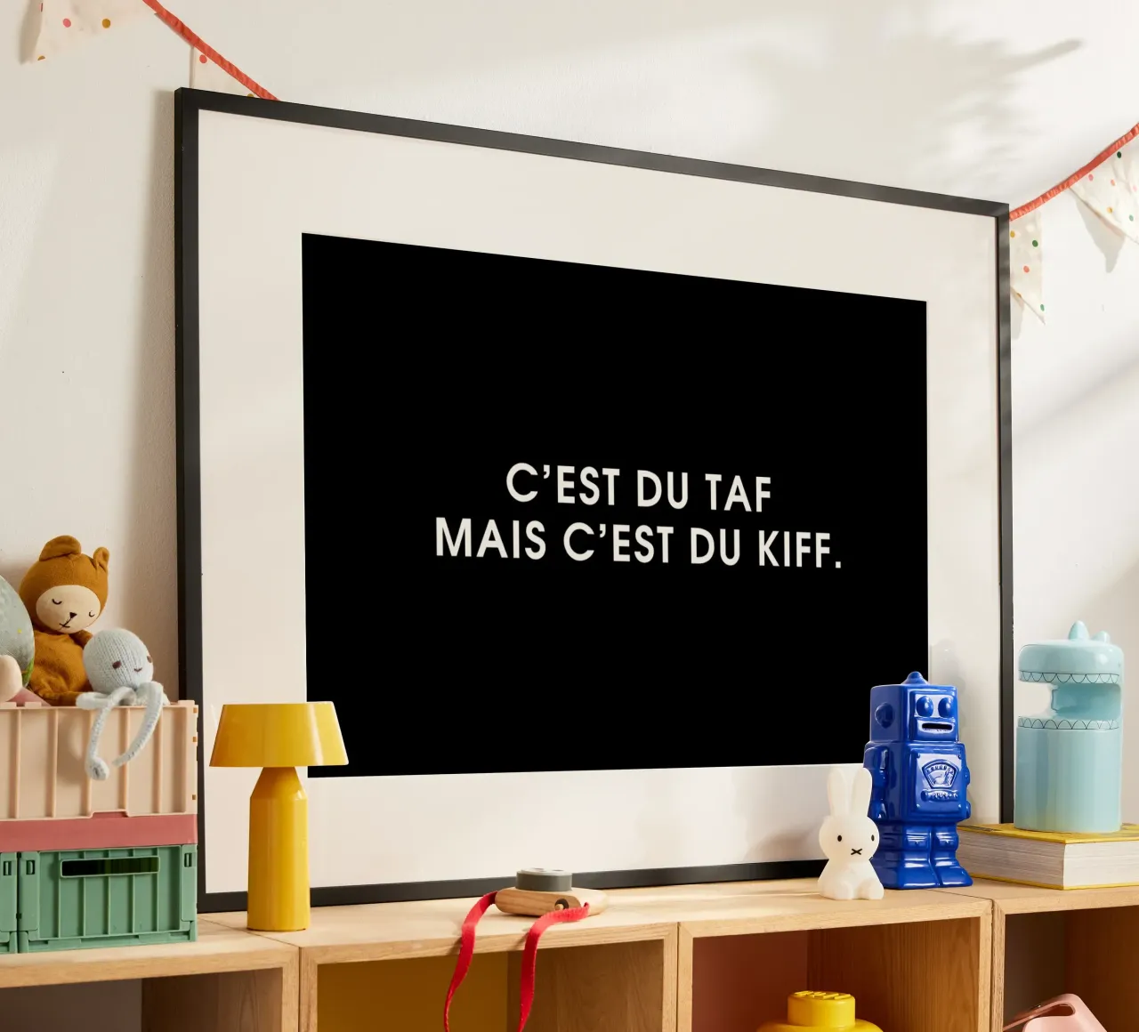 C'est du taf mais c'est du kiff - Black carta hahnemühle da Intertitres