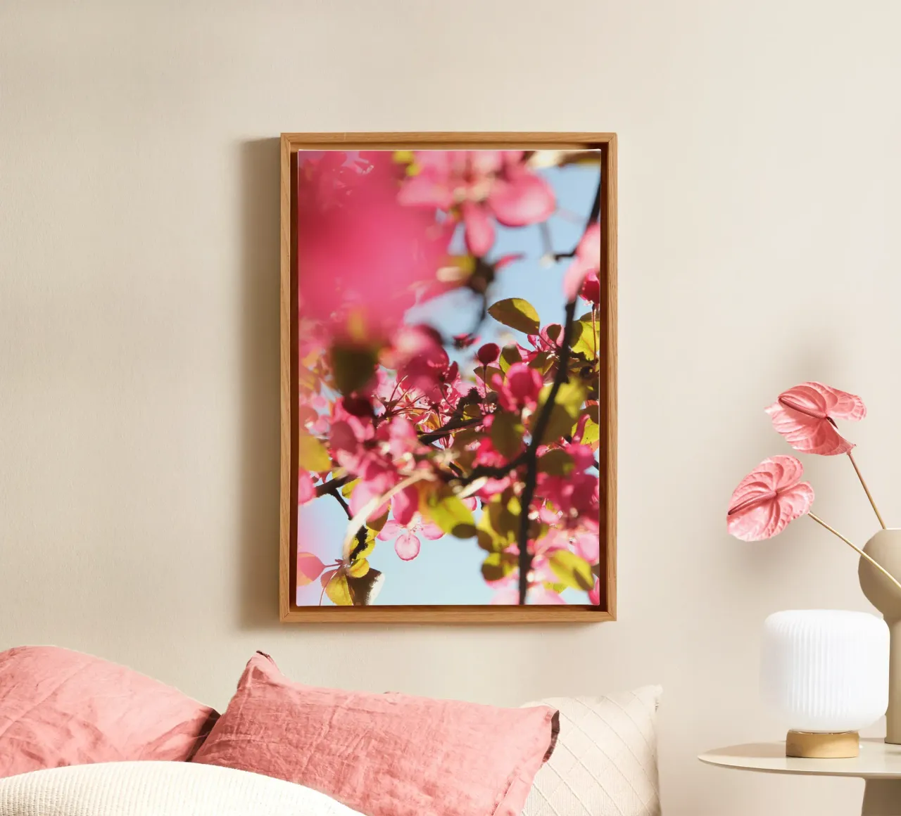 Ciliegio tela con Cornice a cassetta da eyes & tries