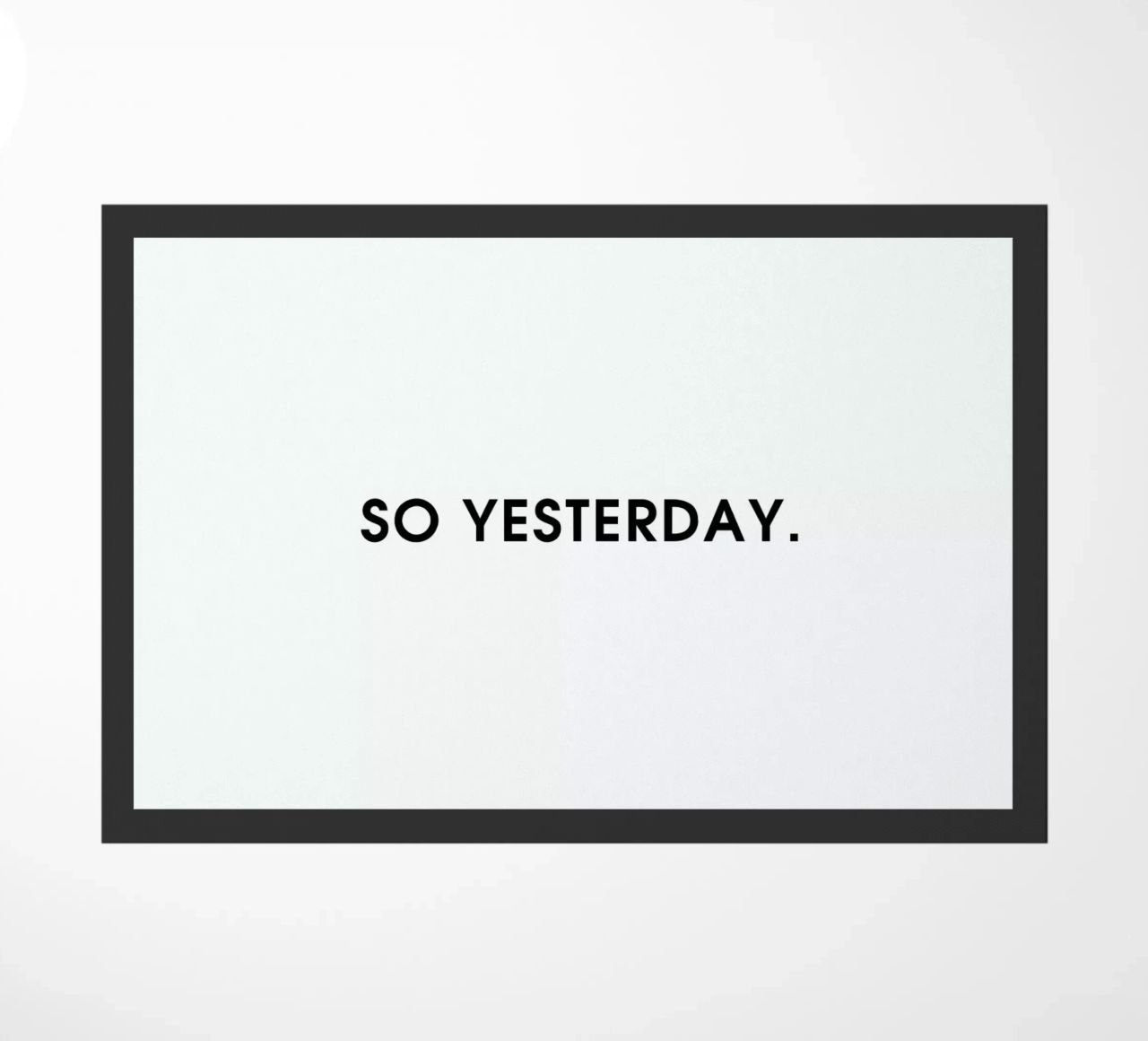 So yesterday - White zerbino da Intertitres