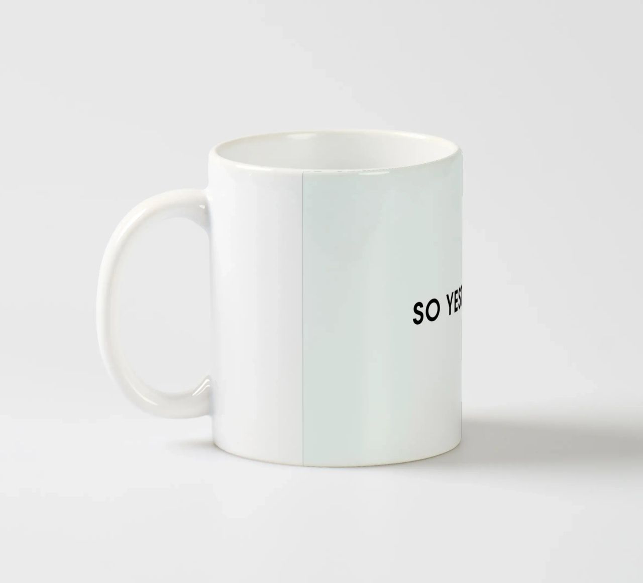So yesterday - White tazza in ceramica da Intertitres
