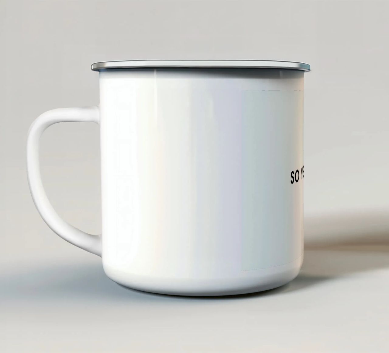 So yesterday - White tazza in smalto da Intertitres