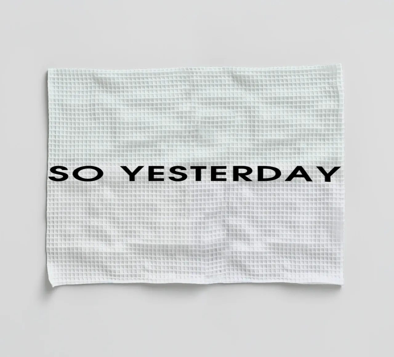 So yesterday - White canovaccio da cucina da Intertitres