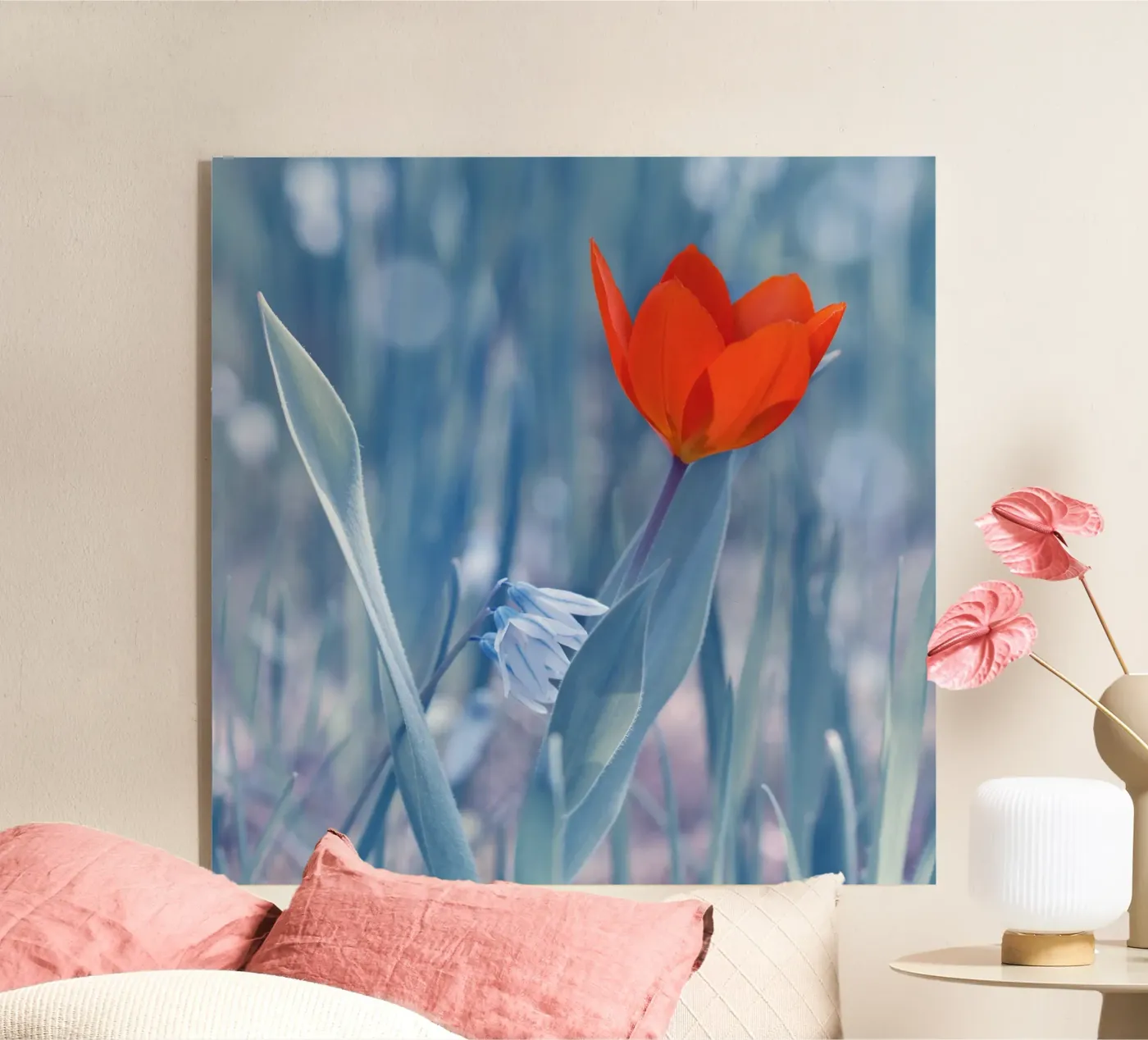 Tulipano rosso plexiglass da Atteloi Fotografie