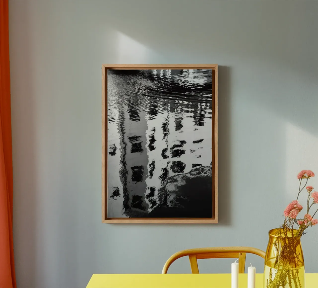Venetië 03 - Bezinning canvas met Baklijst van eyes & tries