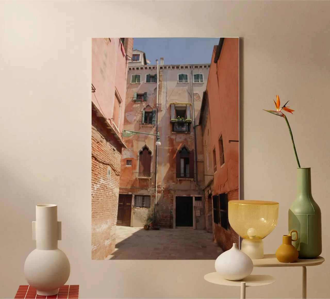 Venedig 06 canvas met Baklijst van eyes & tries