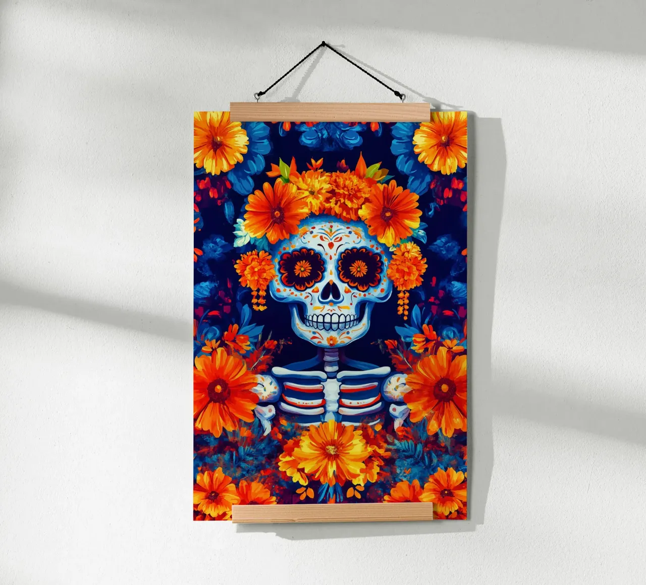 Halloween Dia de los Muertes Modello di teschio carta hahnemühle da Autofocus