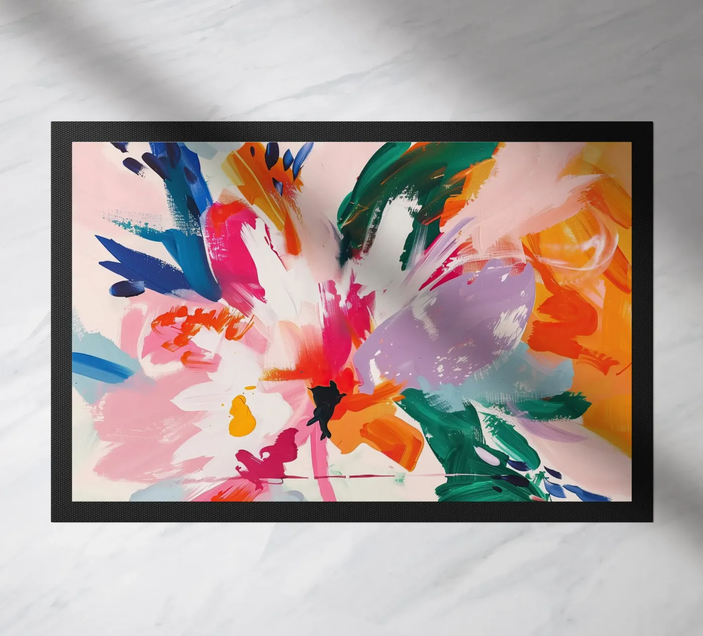 Chromatic Bloom doormat by Hugo
