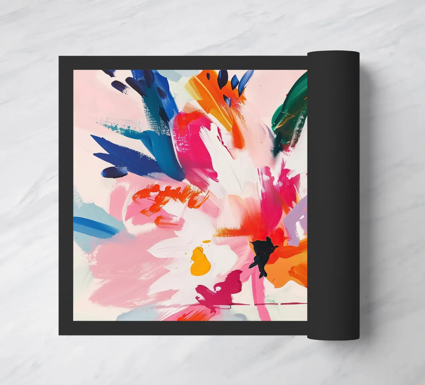 Chromatic Bloom doormat by Hugo