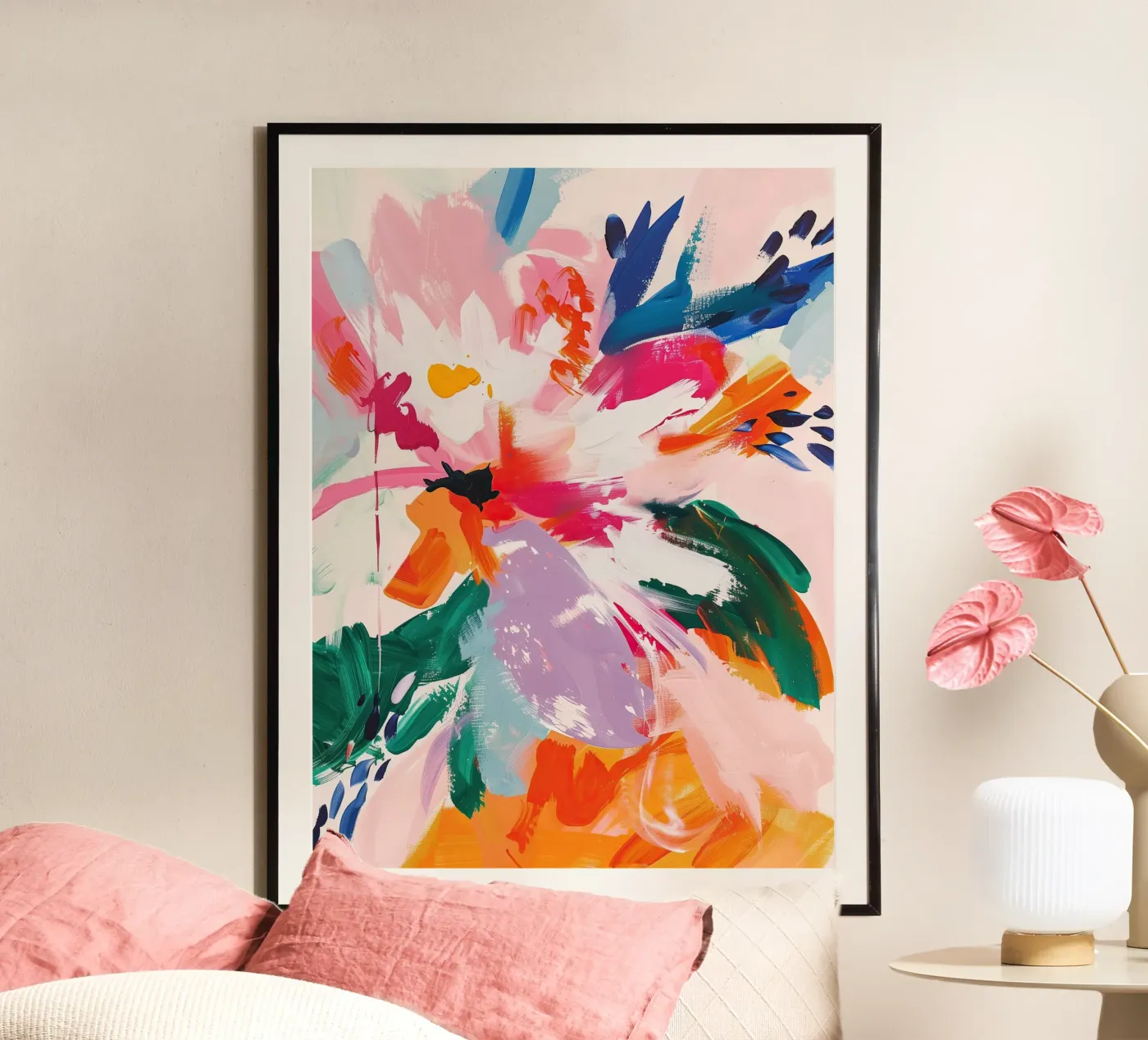 Chromatic Bloom poster by Hugo