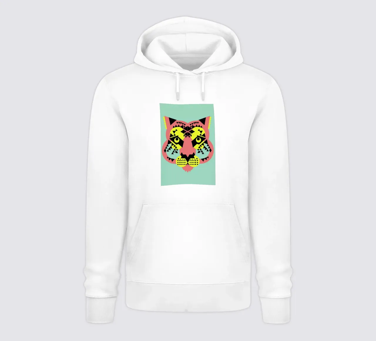 Tiger Face felpa con cappuccio da Gareth Pollock Design