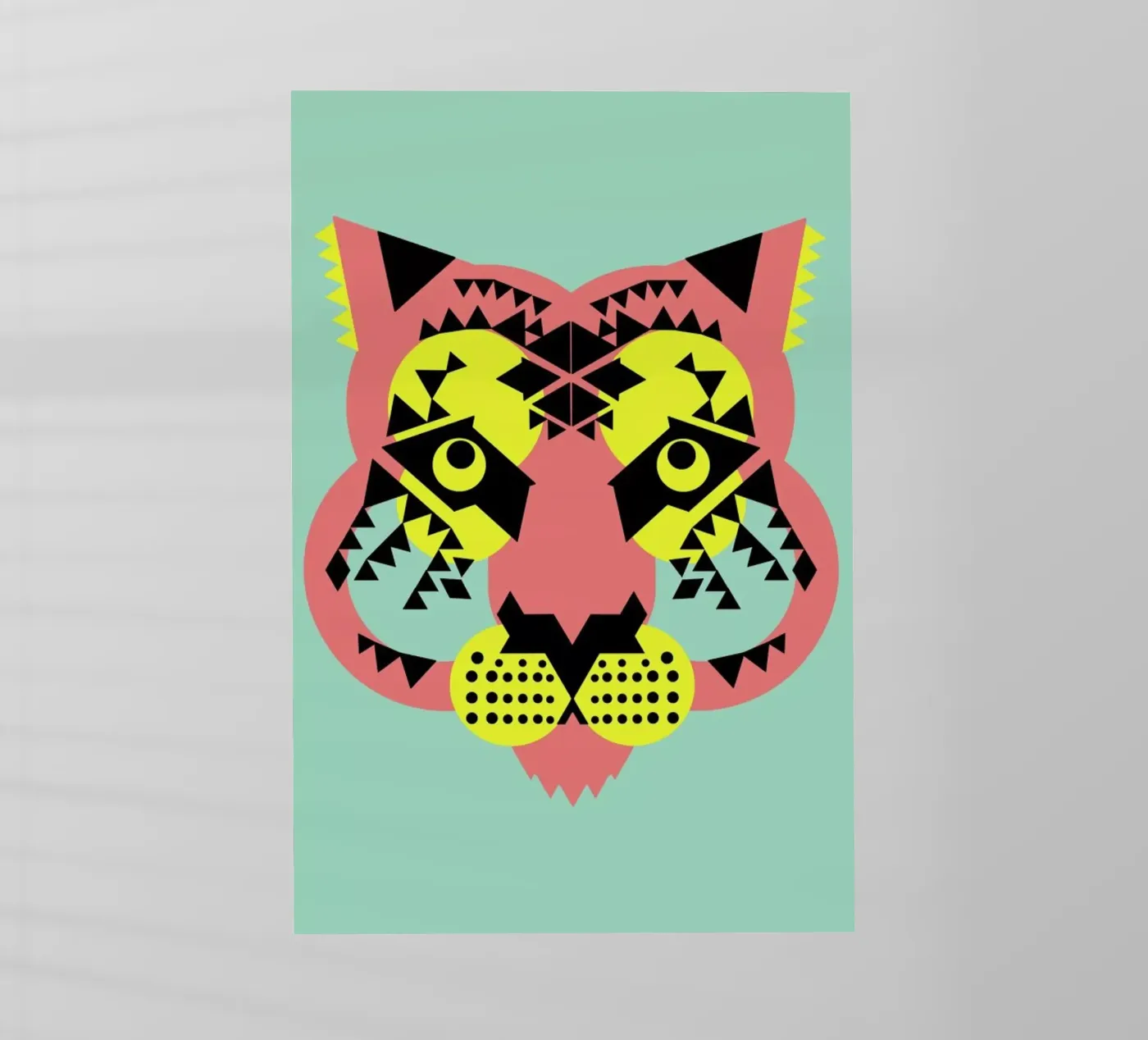 Tiger Face pellicola backlit da Gareth Pollock Design