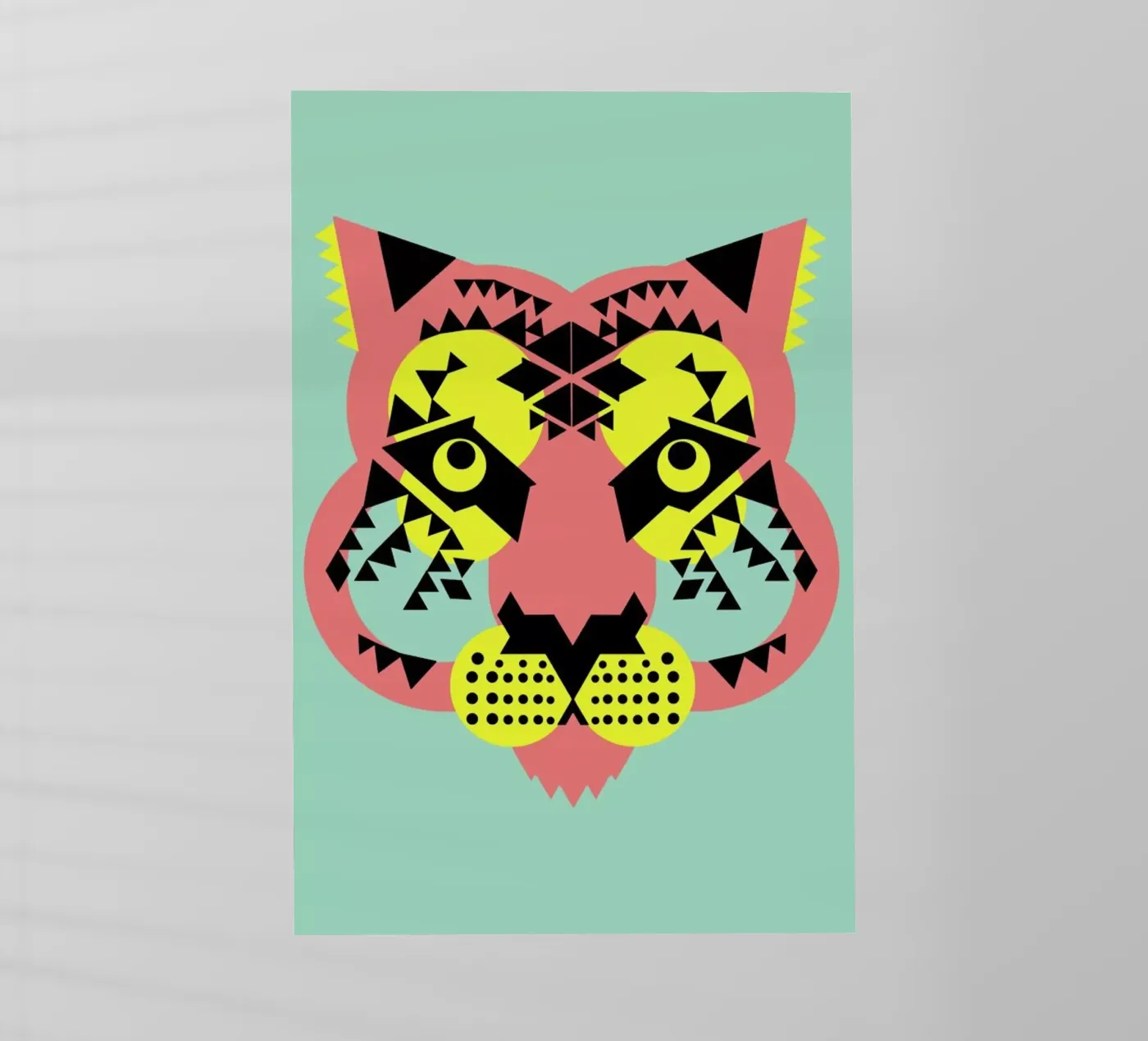 Tiger Face pellicola backlit da Gareth Pollock Design